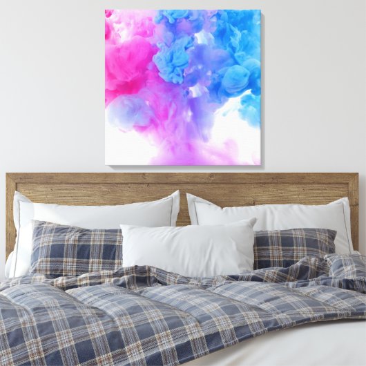 Farbtücher Leinwanddruck (Insitu (Schlafzimmer))