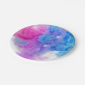 Farbtücher Pappteller (Schrägansicht)