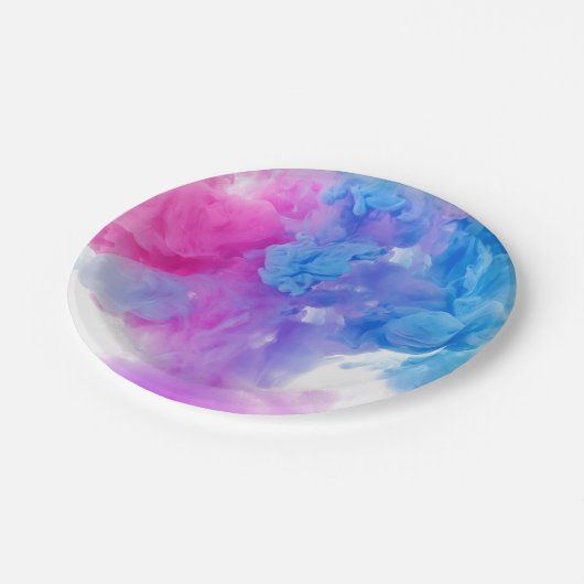 Farbtücher Pappteller (Schrägansicht)