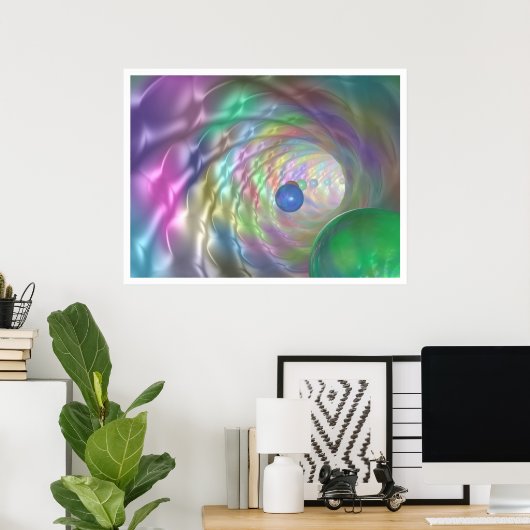 Farbtunnel Poster (Heimbüro)