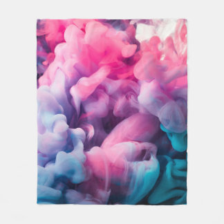 Farbtupfer. Abstrakte Hintergrundabstrakte, malen Fleecedecke