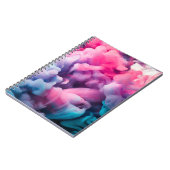 Farbtupfer. Abstrakte Hintergrundabstrakte, malen Notizblock (Linke Seite)