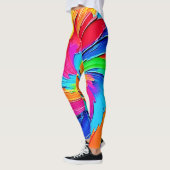Farbtupfer: Abstrakte Kunst Leggings (Links)