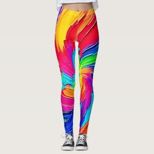 Farbtupfer: Abstrakte Kunst Leggings