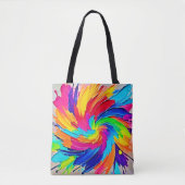 Farbtupfer: Abstrakte Kunst Tasche (Vorderseite)