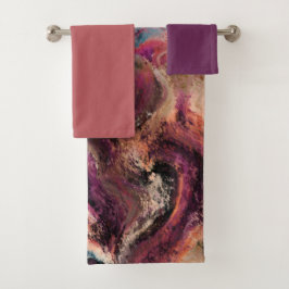 Farbtupfer Badhandtuch Set