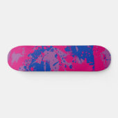 Farbtupfer | Bisexueller Stolz Skateboard (Horizontal)