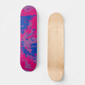 Farbtupfer | Bisexueller Stolz Skateboard (Vorderseite)
