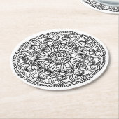 Farbtupfer Blume Untersetzer (Angewinkelt)