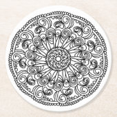 Farbtupfer Blume Untersetzer (Vorderseite)