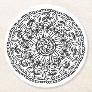 Farbtupfer Blume Untersetzer