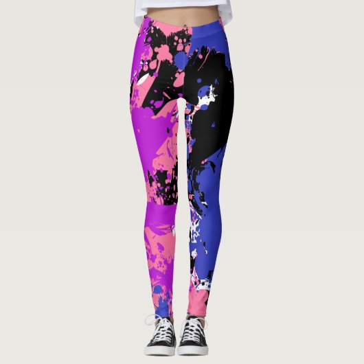 Farbtupfer | Genderfluid - Stolz Leggings (Vorderseite)