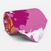 Farbtupfer | Lesbischer Stolz Krawatte (Gerollt)