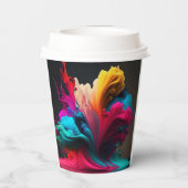 Farbtupfer Pappbecher (Rückseite)