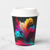 Farbtupfer Pappbecher (Vorderseite)