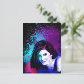 Farbtupfer Postkarte (Stehend Vorderseite)