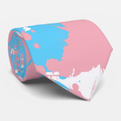 Farbtupfer | Transgender Pride Krawatte (Gerollt)