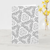 Farbtupskarte Karte (Gelbe Blume)