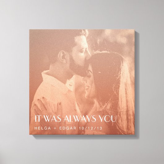 Farbüberlagerung Benutzerdefiniertes Foto - Neues  Leinwanddruck (Vorderseite)