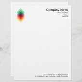 Farbüberlagerungsmotiv Briefkopf (Vorne/Hinten)