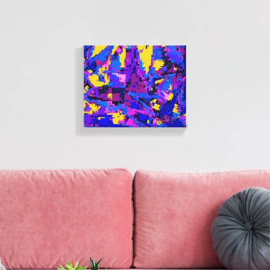 Farbüberschlag Leinwanddruck (Insitu (Wohnzimmer))