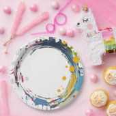 Farbüberschlag Pappteller (Party)