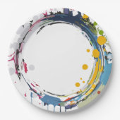 Farbüberschlag Pappteller (Vorderseite)