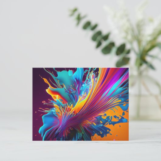 Farbüberschlag Postkarte (Stehend Vorderseite)