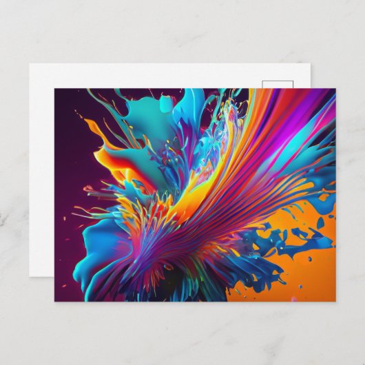 Farbüberschlag Postkarte (Vorne/Hinten)