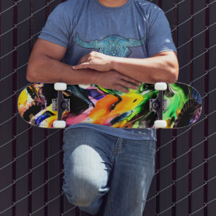 Farbüberschlag Skateboard