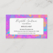 Farbüberschlag Visitenkarte (Rückseite)