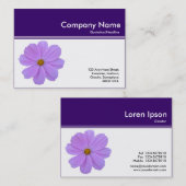 Farbüberschrift III - Lila Kosmos - Tief Lila Visitenkarte (Vorne/Hinten)