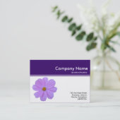 Farbüberschrift III - Lila Kosmos - Tief Lila Visitenkarte (Stehend Vorderseite)