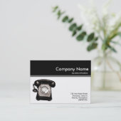 Farbüberschrift III - Schwarz - Hotline Visitenkarte (Stehend Vorderseite)