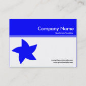 Farbüberschrift III v2 - Blau - Drehstern Visitenkarte (Rückseite)