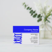 Farbüberschrift III v2 - Blau - Tools Visitenkarte (Stehend Vorderseite)