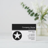 Farbüberschrift III v2 - Schwarz - Stern Visitenkarte (Stehend Vorderseite)