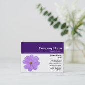 Farbüberschrift III v2 - Tief Lila - Lila Kosmos Visitenkarte (Stehend Vorderseite)