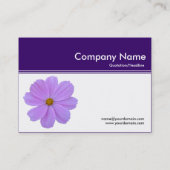 Farbüberschrift III v2 - Tief Lila - Lila Kosmos Visitenkarte (Rückseite)