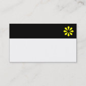 Farbüberschrift (Logo) - Schwarz Visitenkarte (Rückseite)