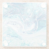 Farbüberzug: Abstrakter Acrylhintergrund Glasuntersetzer (Rückseite)