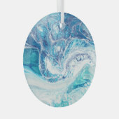 Farbüberzug: Abstrakter Acrylhintergrund Ornament Aus Glas (Vorderseite Rechts)