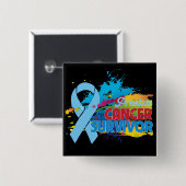 Farbüberzug - Krebsüberlebnis der Prostata Button (Vorne & Hinten)