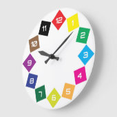 Farbuhr-Rautenzeichen Große Wanduhr (Winkel)