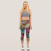 FARBUL YOGA Floral Capri Leggings (Vorderseite)