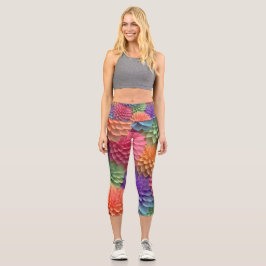 FARBUL YOGA Floral Capri Leggings