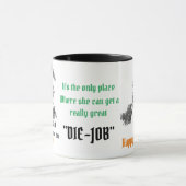 Färbung zur Tasse (Zentrum)