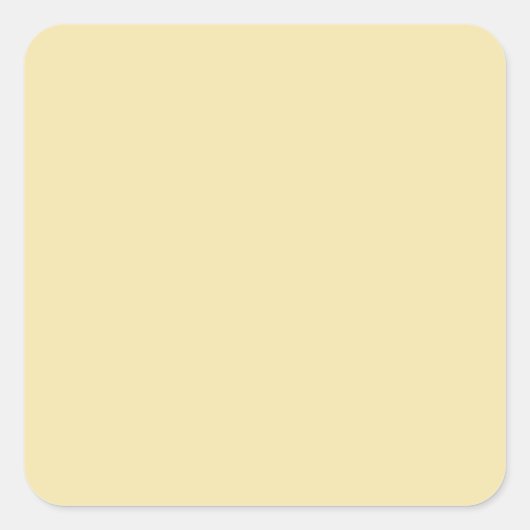 Farbvanilla Quadratischer Aufkleber (Vorderseite)
