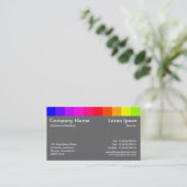 Farbvariationen 02 (60 % grau) visitenkarte (Stehend Vorderseite)