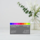 Farbvariationen 02 (60 % grau) visitenkarte (Stehend Vorderseite)